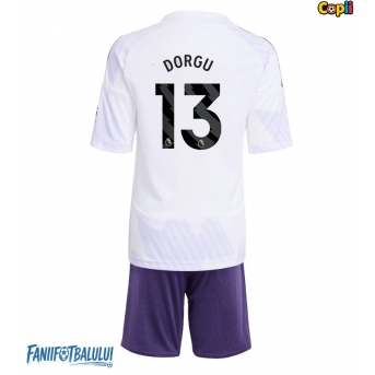 Manchester United Patrick Dorgu #13 Echipament de Fotbal Replică 2025-26 Copii Deplasare (+ Șorturi)